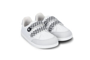 Adidasi Barefoot Copii Be Lenka Energise Kids – White & Checkerboard