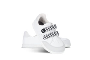 Adidasi Barefoot Copii Be Lenka Energise Kids – White & Checkerboard