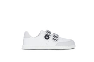 Adidasi Barefoot Copii Be Lenka Energise Kids – White & Checkerboard