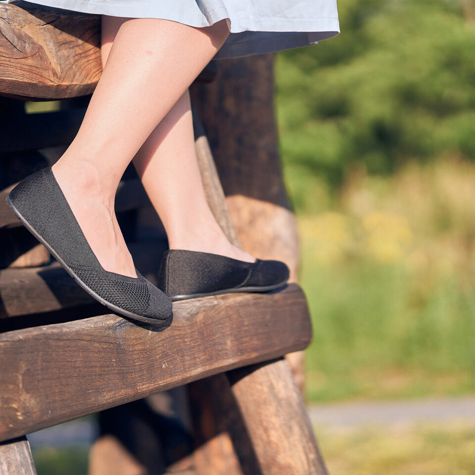 Balerini Barefoot, Xero, Phoenix Knit - Casual Flat, Black, W