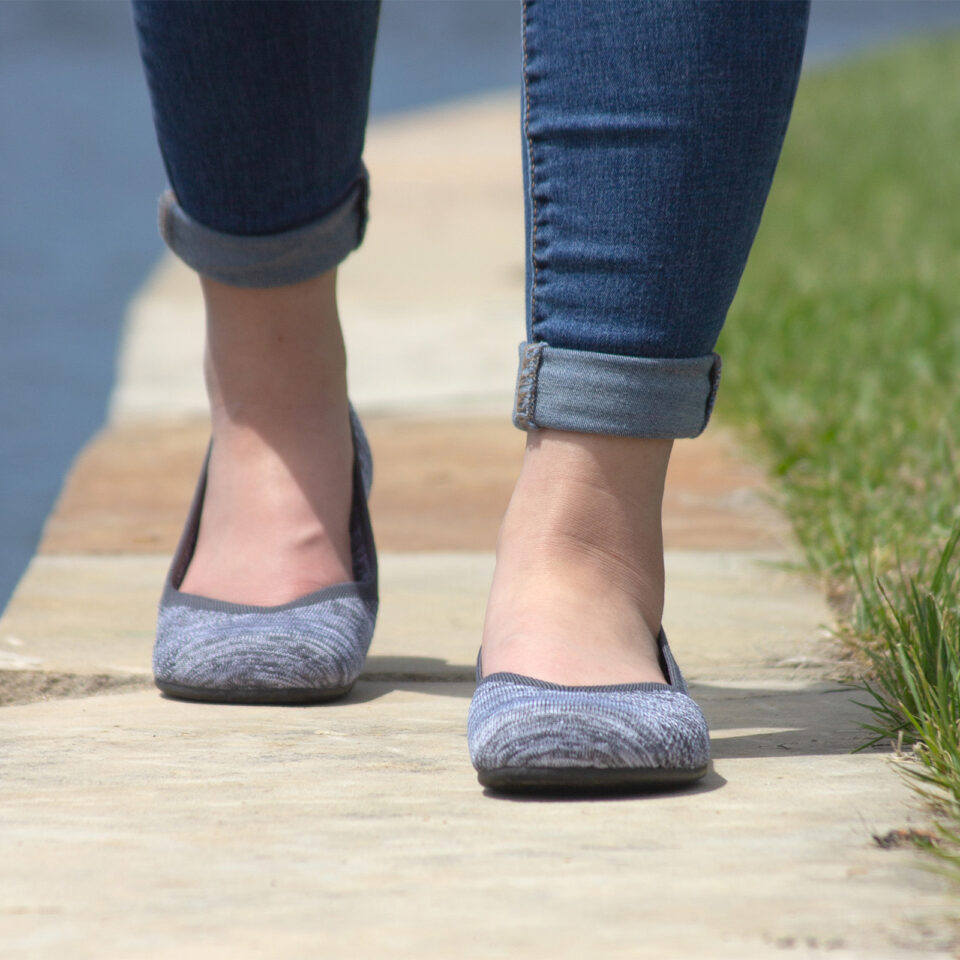 Balerini Barefoot, Xero, Phoenix Knit - Casual Flat, Gray, W