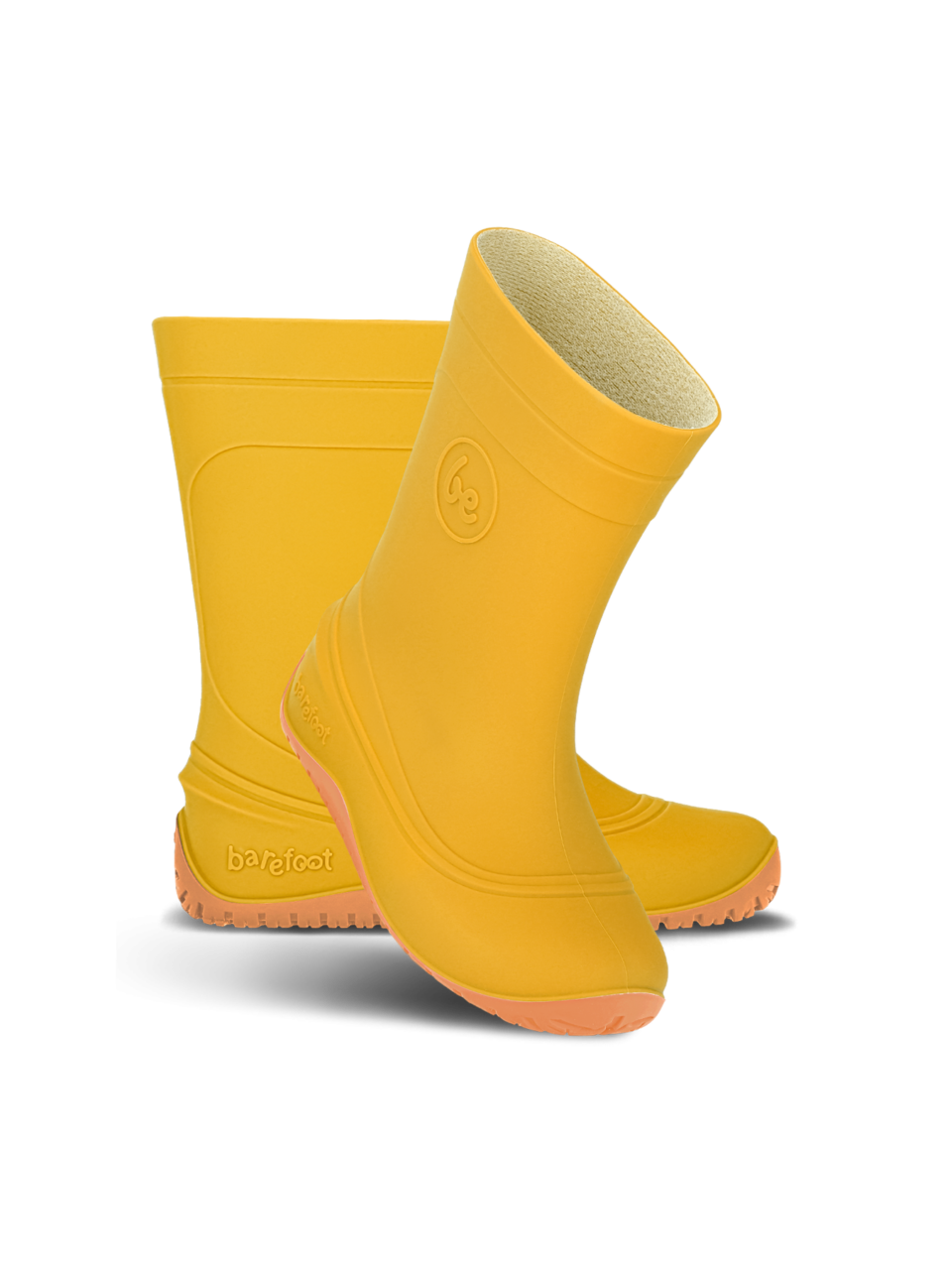 Cizme de cauciuc barefoot Be Lenka Pudds - Yellow