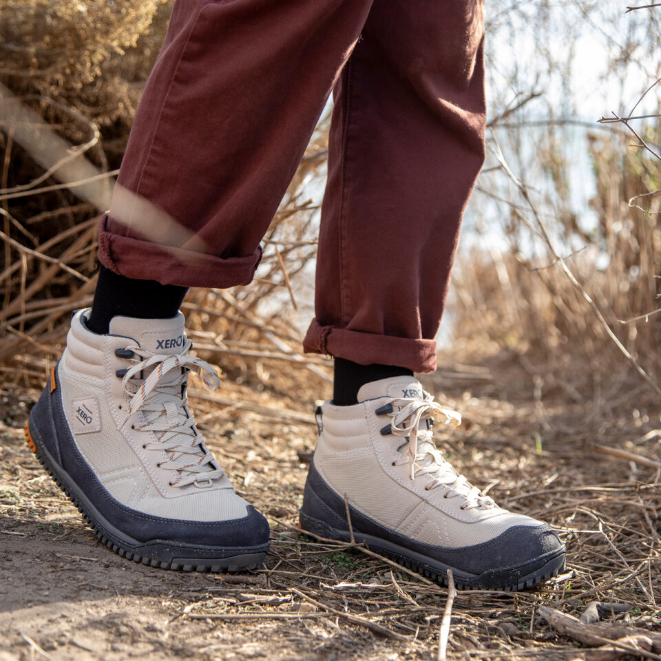 Ghete Barefoot Damă Impermeabile, Xero, Ridgeway - Retro-Inspired Hiker, Fog, W