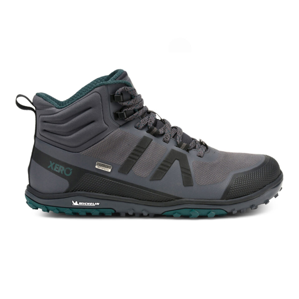 Ghete Barefoot Damă Impermeabile, Xero, Scrambler Mid II WP - Ultralight, Hiking Boot, Asphalt Sea Moss, W