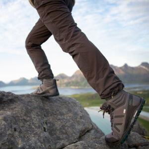 Ghete Barefoot Damă Impermeabile, Xero, Scrambler Mid II WP – Ultralight, Hiking Boot, Asphalt / Sea Moss, W