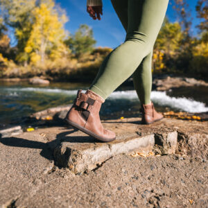 Ghete Barefoot Damă, Xero, Tari II – Leather Chelsea Boot, Cappuccino, W