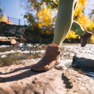 Ghete Barefoot Damă, Xero, Tari II – Leather Chelsea Boot, Cappuccino, W