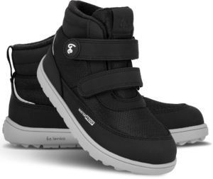 Ghete barefoot copii BeLenka Zippu Junior-Black & Grey