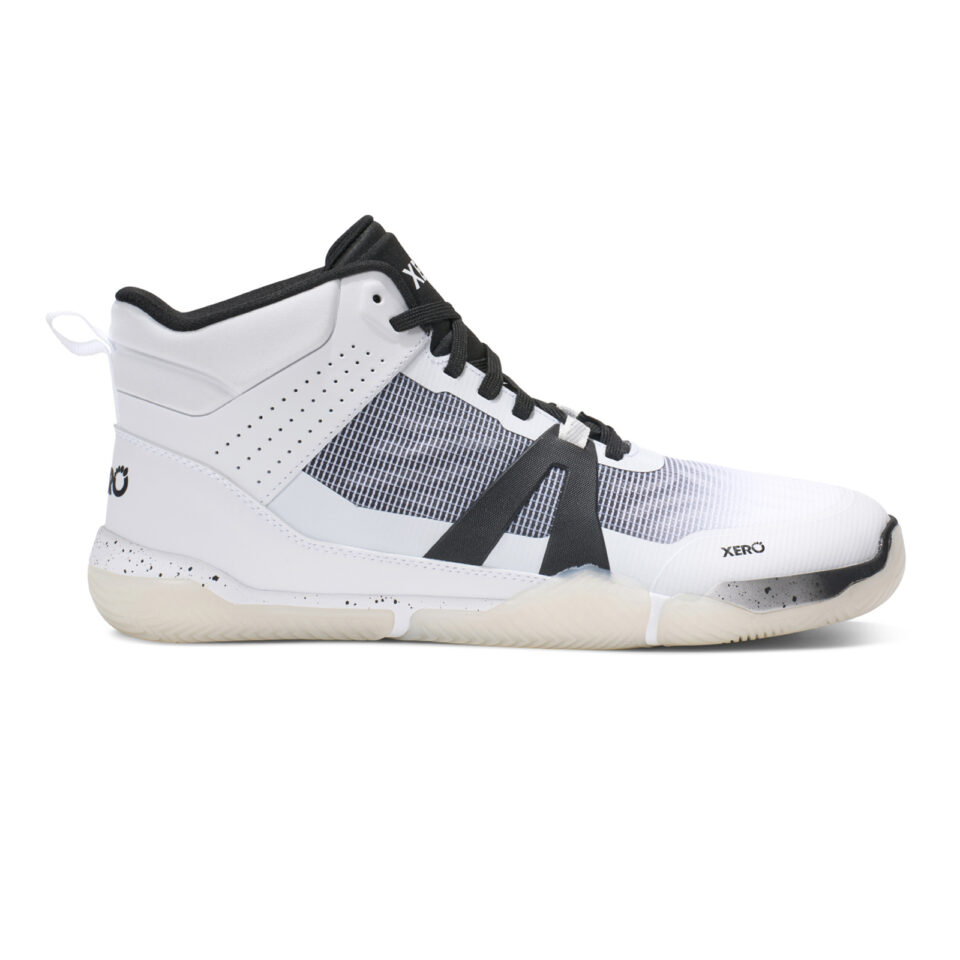 Încălțări Sport Barefoot Bărbați, Xero, X1 Mid - Basketball Shoe, White, M