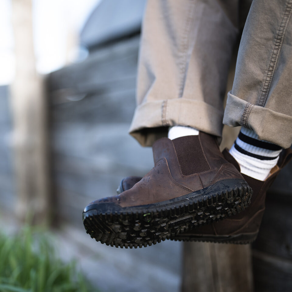 Încălțări Barefoot, Xero, Ridgeway Chelsea – Rugged and Fashionable, Dark Brown, M