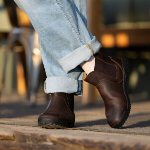 Încălțări Barefoot, Xero, Ridgeway Chelsea – Rugged and Fashionable, Dark Brown, M