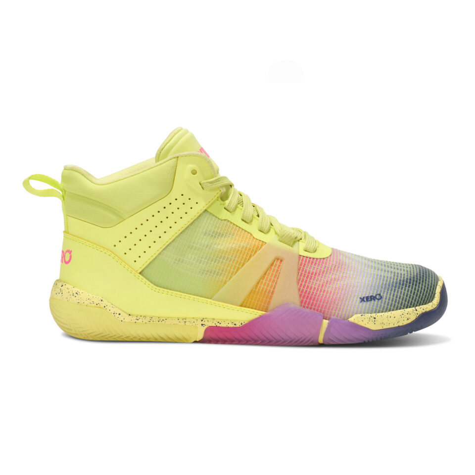 Pantofi Sport Barefoot Damă, Xero, X1 Mid - Basketball Shoe, Sunny Lime, W