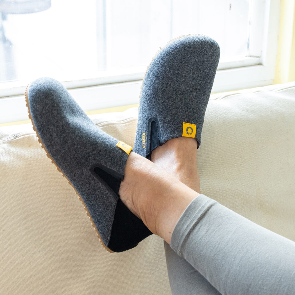 Papuci de Casă, Xero, Pagosa - Cozy Cool-Weather Slip-On, Black, W