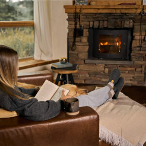 Papuci de Casă, Xero, Pagosa – Cozy Cool-Weather Slip-On, Black, W