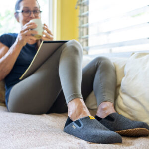 Papuci de Casă, Xero, Pagosa – Cozy Cool-Weather Slip-On, Black, W