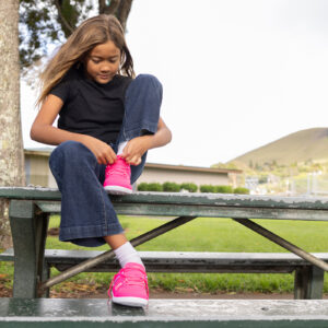 Sneakers Barefoot Copii, Xero, Prio Big Kids – Athletic Shoes for Active Kids, Pink