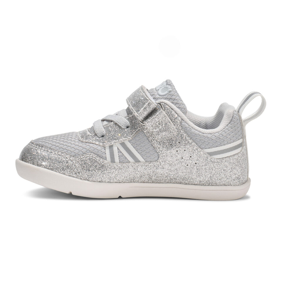 Sneakers Barefoot Copii, Xero, Prio Little Kids – Athletic Shoes for Active Kids, Silver Glitter