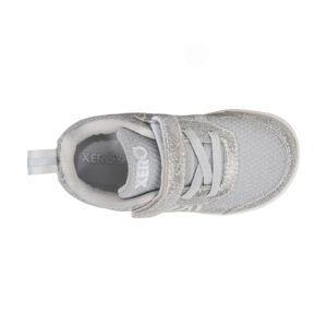 Sneakers Barefoot Copii, Xero, Prio Little Kids – Athletic Shoes for Active Kids, Silver Glitter