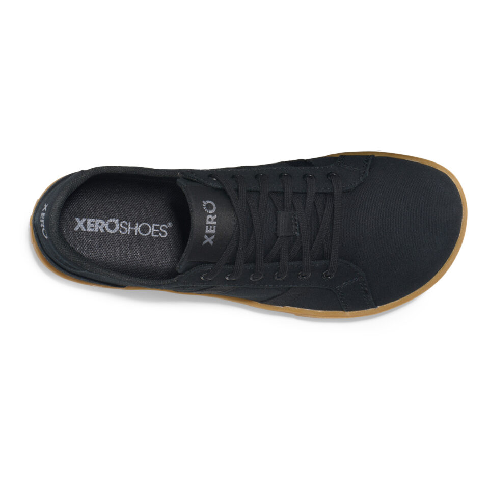 Sneakers Barefoot Damă, Xero, Dillon Canvas – Natural Canvas, Black / Gum, W