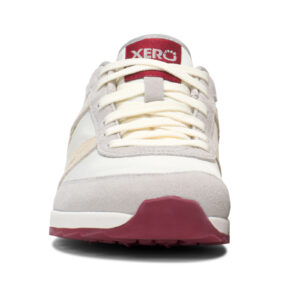 Sneakers Barefoot Damă, Xero, Wynn – Retro Nylon Sneaker, Tan/Pink Sand/Red, W