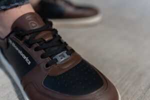 Sneakers barefoot Barebarics Wave, Black & Dark Brown