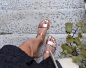 Sandale barefoot Belenka, Grace, Rose Gold