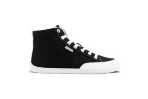 Sneakers barefoot, Belenka Rebound, high, culoare alb-negru