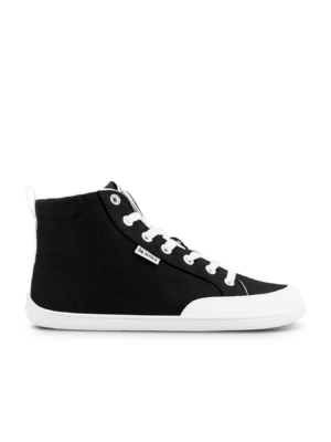 Sneakers barefoot, Belenka Rebound, high, culoare alb-negru