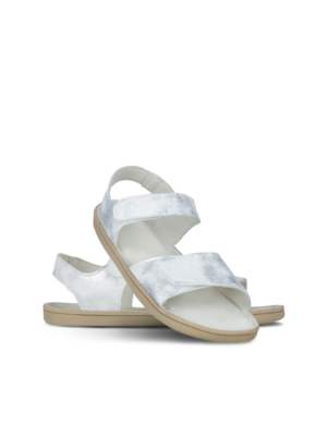Sandale barefoot copii Be Lenka Miami Kids – Off White Sparkle