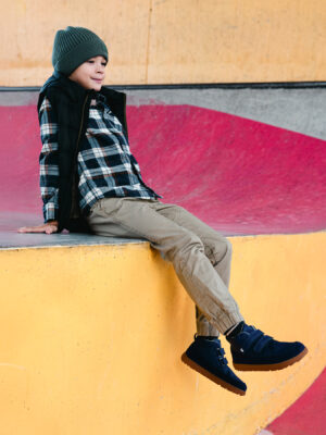 Ghete barefoot Be Lenka Elio Kids – Dark Blue