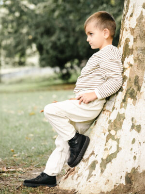 Ghete barefoot BeLenka Elio Preschool-Black