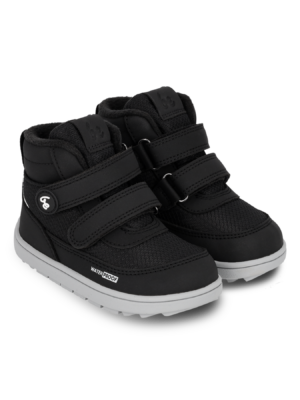 Ghete barefoot copii BeLenka Zippu Preschool – Black & Grey